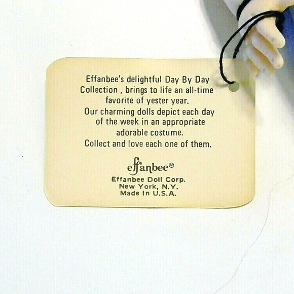 Effanbee "Day By Day" Tuesday Child Doll 1980 Vintage 11" Ballerina Original Tag - Picture 4 of 12